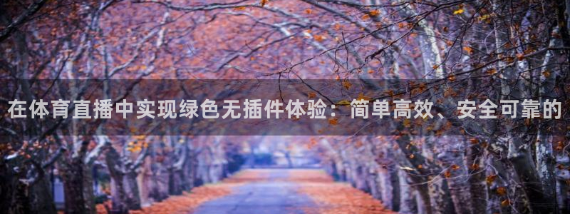在体育直播中实现绿色无插件体验：简单高效、安全可靠的